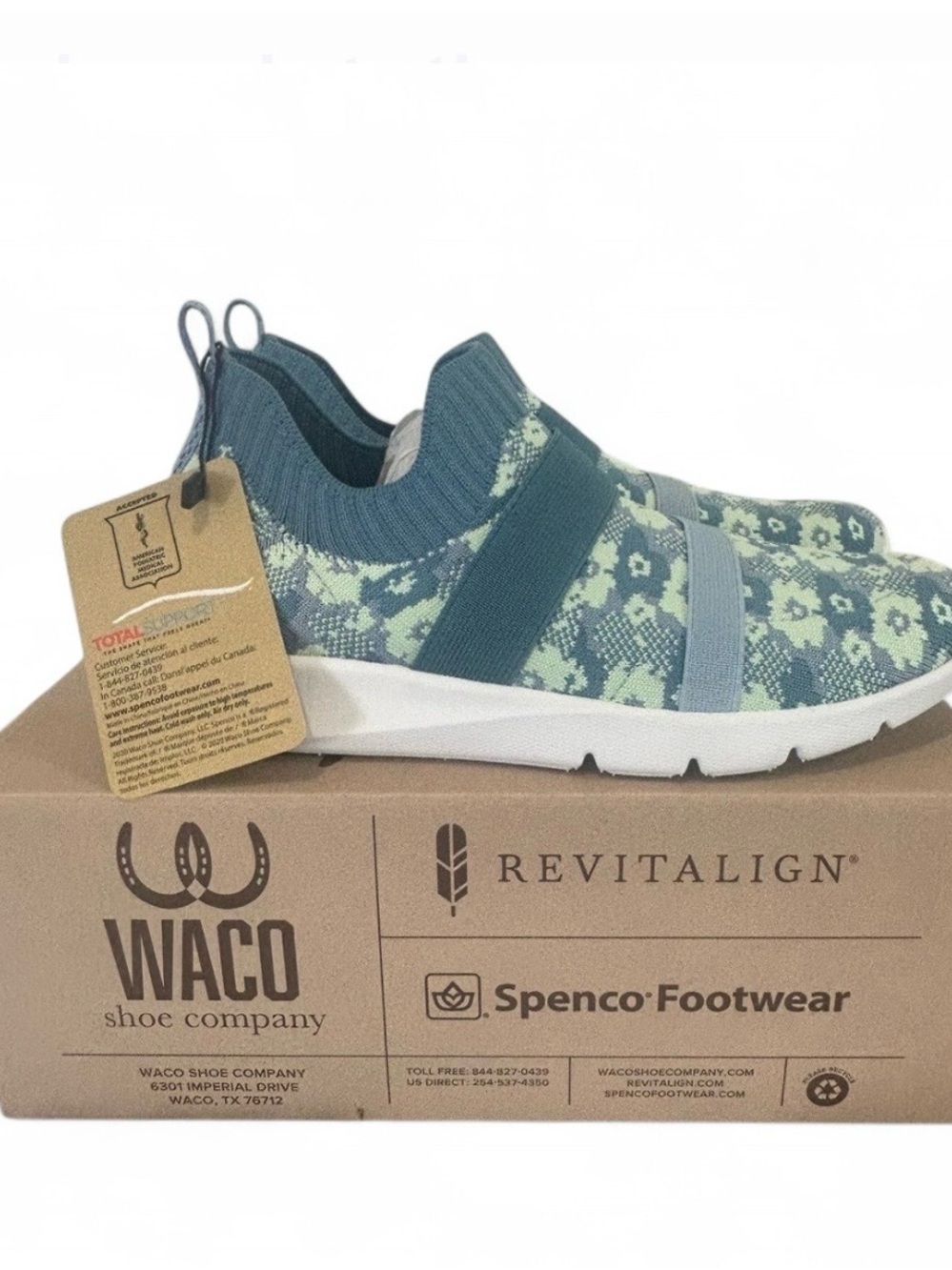 REVITALIGN Slip-On Athletic New W/Box Bluestone Sz-6B orthopedic shoe Cute